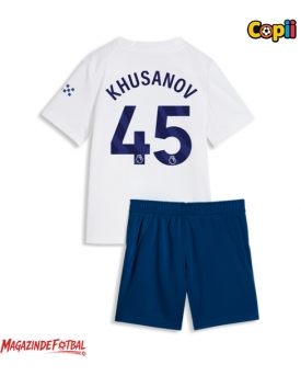 Manchester City Abdukodir Khusanov #45 Echipament de Fotbal Replică 2026-27 Copii Treilea (+ Șorturi)